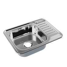 Iddis Basic BAS65PLi77 нержавеющая сталь, Полированный , L, 65х50 Мойка для кухни из нержавейки 50x65x16,5 см, Россия - фото 1 - фото 1