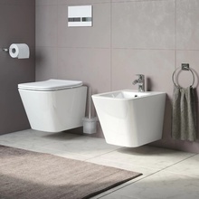 Iddis Bild BILRW02i82 Горизонтальный выпуск Биде подвесное 48,5x34,5x33 см, Россия - фото 1 - фото 2