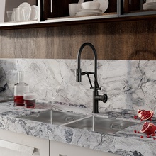 Iddis Grange GRABLFLi05 Для кухни  Черный матовый Смеситель 26x11,8x47 см, для кухонной мойки, Россия - фото 1 - фото 2