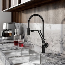 Iddis Grange GRABLFLi05 Для кухни  Черный матовый Смеситель 26x11,8x47 см, для кухонной мойки, Россия - фото 1 - фото 3