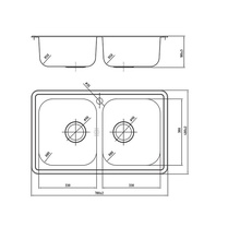 Iddis Strit STR78S2i77 нержавеющая сталь, шелк, 78x48 Мойка для кухни из нержавейки 78x48x18 см, Россия - фото 1 - фото 2