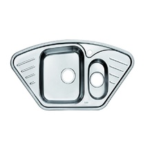 Iddis Strit STR96PCi77 нержавеющая сталь, полированная, угловая, 1 1/2, 96.5x50.5 Мойка для кухни из нержавейки 96,5x50,5x18 см, Россия - фото 1 - фото 1