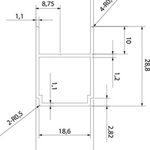 Iddis Zodiac ZOD4CS0i23 Доборный для двери в нишу Профиль 2,88x2,08x195 см, Россия - фото 1 - фото 2