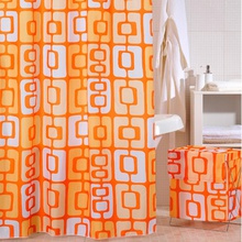 Iddis Orange toffee 280P24RI11 200x240, полиэстер, люверсы, кольца в комплекте Шторка для ванны 200x240 см, Россия - фото 1 - фото 1