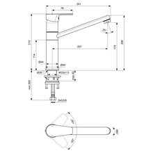 Ideal Standard Cerafine D BC495AA Для кухни Хром Смеситель для кухонной мойки, Бельгия - фото 1 - фото 4
