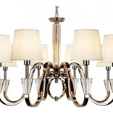 ILamp Alesti P2424-8 Nickel Люстра подвесная Италия - фото 1 - фото 4