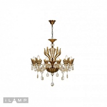 ILamp Asia 61078-6 BR Люстра подвесная Италия - фото 1 - фото 2