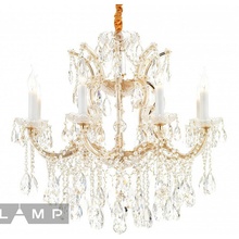 ILamp Diamond 6071-8 GD+CL Люстра подвесная Италия - фото 1 - 2 ILamp Diamond 6071-8 GD+CL Люстра подвесная Италия - фото 1 - фото 2