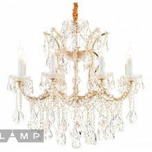 ILamp Diamond 6071-8 GD+CL Люстра подвесная Италия - фото 1 ILamp Diamond 6071-8 GD+CL Люстра подвесная Италия - фото 1 - фото 1