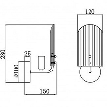 ILamp Dolce W15571-1 CR+CL Бра 12x28 см, Италия - фото 1 - фото 3
