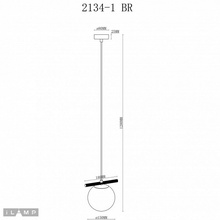 ILamp Golden 2134-1 BR Потолочный светильник Италия - фото 1 - фото 4