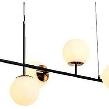 ILamp Golden 9136P/6 BK-WH Люстра подвесная 110x32 см, Италия - фото 1 - фото 3