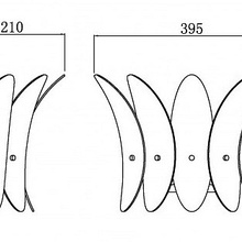 ILamp Gramercy W15602-2 ANB+CL Настенный светильник 39,5x28 см, Италия - фото 1 - фото 3