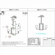 ILamp King RM6201-6 CR+CL Люстра подвесная Италия - фото 1 - фото 3
