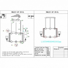 ILamp King RM6201-8P CR+CL Люстра 107x60x104 см, Италия - фото 1 - фото 3