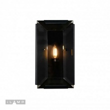 ILamp Panorama 10090/1W BK Настенный светильник 15x28 см, Италия - фото 1 - 2 ILamp Panorama 10090/1W BK Настенный светильник 15x28 см, Италия - фото 1 - фото 2