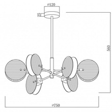 ILamp Panorama 15598-6 SN+CL Люстра Италия - фото 1 - фото 3
