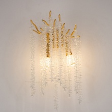 ILamp Savage W8813-2 GD Настенный светильник 27x50 см, Италия - фото 1 - 2 ILamp Savage W8813-2 GD Настенный светильник 27x50 см, Италия - фото 1 - фото 2