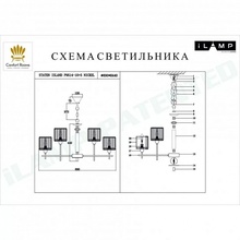 ILamp Staten Island P9514-10+5 NIC Люстра подвесная Италия - фото 1 - фото 4