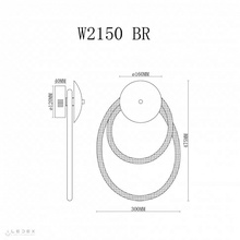 ILedex Cross W2150 BR Бра 30x47,5 см, Россия - фото 1 - фото 3