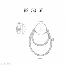 ILedex Cross W2150 SB Бра 30x47,5 см, Россия - фото 1 - фото 3