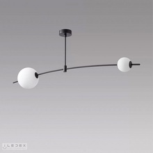 ILedex Epical 6827-2 BK+WH Потолочный светильник 128x50 см, Россия - фото 1 - фото 2