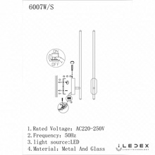 ILedex Royal 6007W/S - 8W - 3000K BK Бра 5x60 см, Россия - фото 1 - фото 3