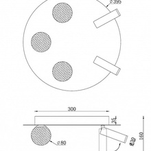 ILedex Telescope D4774-40 SWH Люстра потолочная Россия - фото 1 - фото 3