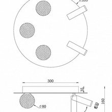 ILedex Telescope D4774-40 SBK Люстра потолочная Россия - фото 1 - фото 3