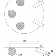 ILedex Telescope D4774-40 SGD Люстра потолочная Россия - фото 1 - фото 3