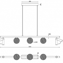 ILedex Telescope C4774-100 SWH Потолочный светильник 100x10x15 см, Россия - фото 1 - фото 4