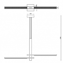 ILedex Vision 4722-97 MBK Потолочный светильник 97x12x150 см, Россия - фото 1 - фото 3