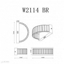 ILedex Woodstock W2114 BR Настенный светильник 30x11 см, Россия - фото 1 - фото 3