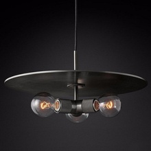 Imperiumloft Rh Utilitaire Disk Triple Pendant 40.2340 Светильник Россия - фото 1 - фото 1