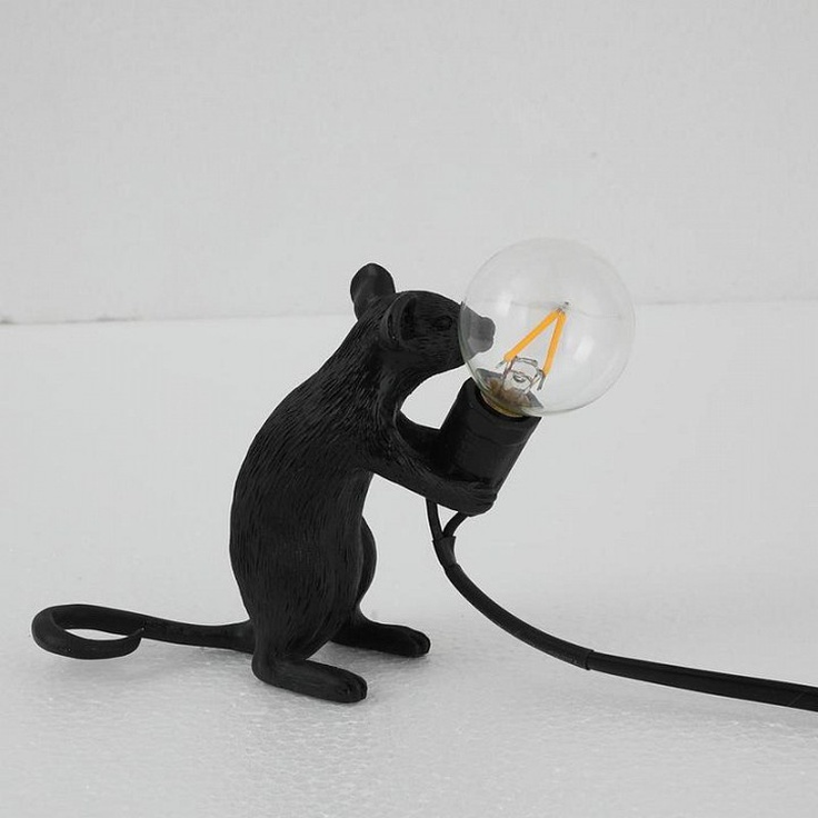 Imperiumloft Seletti Mouse 43.266 Настольная лампа декоративная 10x25 см, Россия - фото 1 Imperiumloft Seletti Mouse 43.266 Настольная лампа декоративная 10x25 см, Россия - фото 1