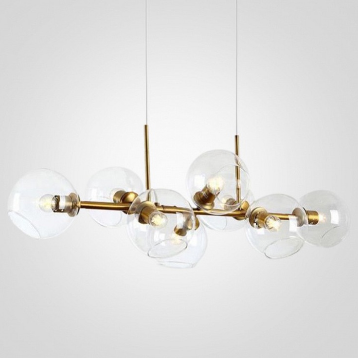 Imperiumloft Staggered Glass Chandelier 8 40.2211 Люстра подвесная 110x42x182 см, Россия - фото 1 Imperiumloft Staggered Glass Chandelier 8 40.2211 Люстра подвесная 110x42x182 см, Россия - фото 1