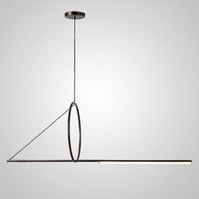 Imperiumloft Suspension Cercle Et Trait – Graphite Satine 40.1282-0 Светильник 120x45x45 см, Россия - фото 1 - фото 2