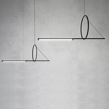 Imperiumloft Suspension Cercle Et Trait – Graphite Satine 40.1282-0 Светильник 120x45x45 см, Россия - фото 1 - фото 4