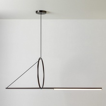 Imperiumloft Suspension Cercle Et Trait – Graphite Satine 40.1282-0-2 Светильник 170x45x45 см, Россия - фото 1 - фото 1