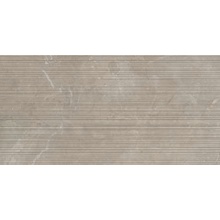 Impronta italgraniti Arcadia IAD04BAS Visone Stripe Real Up Керамогранит 60x120 см, Италия, под камень  - фото 1 - фото 1