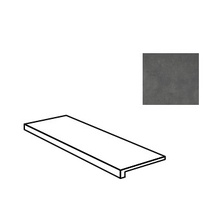 Impronta italgraniti I Cementi FL11GT2 Black Gradone Con Toro Ступень 33x120 см, Италия, под бетон  - фото 1 - фото 1