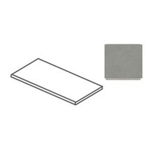 Impronta italgraniti I Cementi FL06G5A Grey Gradone Assemblato Ступень 30x120 см, Италия, под бетон  - фото 1 - фото 1