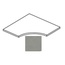 Impronta italgraniti I Cementi FL06AP6S Grey Angolare Curvilineo Lucida 20mm Спец. Элемент 60x60 см, Италия, под бетон  - фото 1