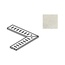 Impronta italgraniti Natural NL01GGA6 White Griglia Angolare Спец. Элемент 14x60 см, Италия, под бетон  - фото 1