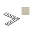 Impronta italgraniti Natural NL02GGA6 Beige Griglia Angolare Спец. Элемент 14x60 см, Италия, под бетон  - фото 1