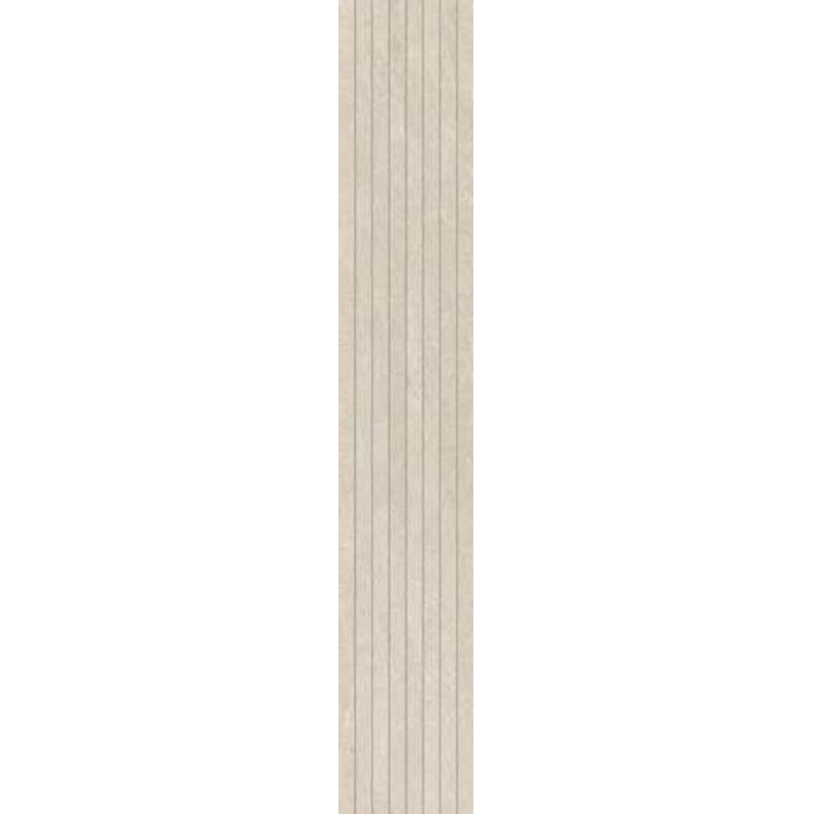 Impronta italgraniti Natural NL02LT Beige Listello Tratto 6mm Декор 20x120 см, Италия, под камень  - фото 1