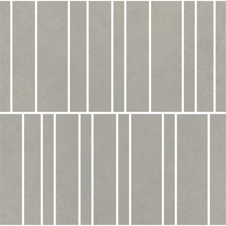 Impronta italgraniti Nuances NU02ML Grigio Mosaico Listelli Strideup Мозаика 30x30 см, Италия, под мозаику - фото 1