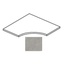 Impronta italgraniti Shale SL03AP6R Greige Angolare Curvilineo Toro 20mm Спец. Элемент 60x60 см, Италия, под камень  - фото 1