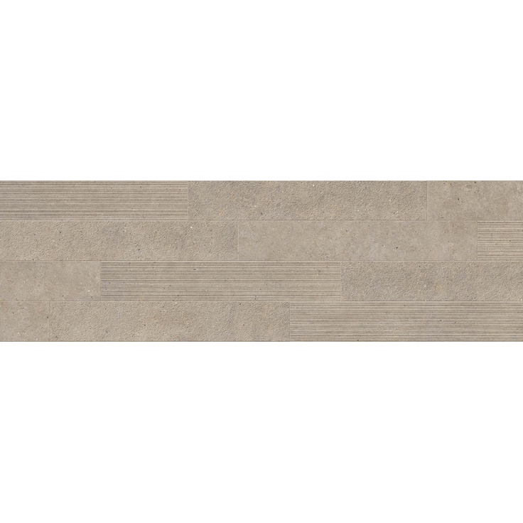 Impronta italgraniti Silver Grain SI04EAM Taupe Listello Mix Керамогранит 20x120 см, Италия, под камень  - фото 1