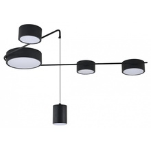 Indigo Modulo 14028/5С Black Люстра потолочная 101,8x86,1x20 см, Россия - фото 1 - фото 1